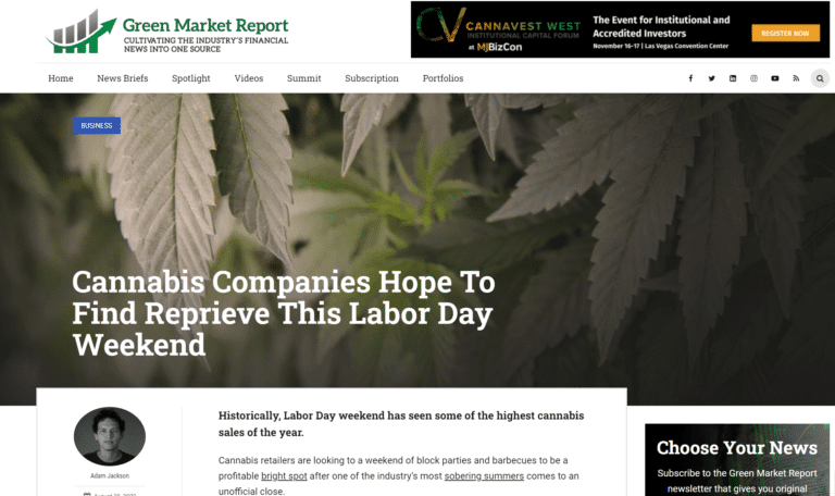snip green market report labor day