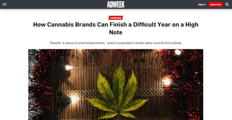 snip ad week how cannabis brands