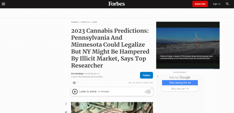 snip forbes 2023 cannabis predictions