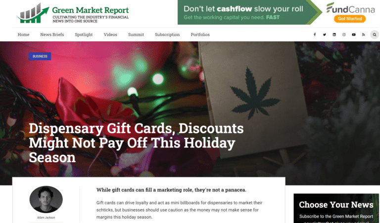 snip green market report dispensaries