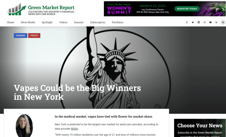 snip green market report vapes could be