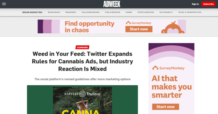 ADWEEK WEED IN YOUR FEED TWITTER
