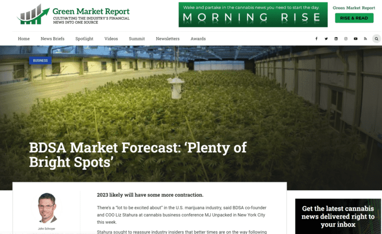 green market report bdsa market forecast