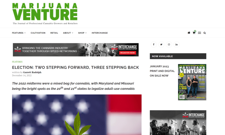 snip marijuana venture election two stepping