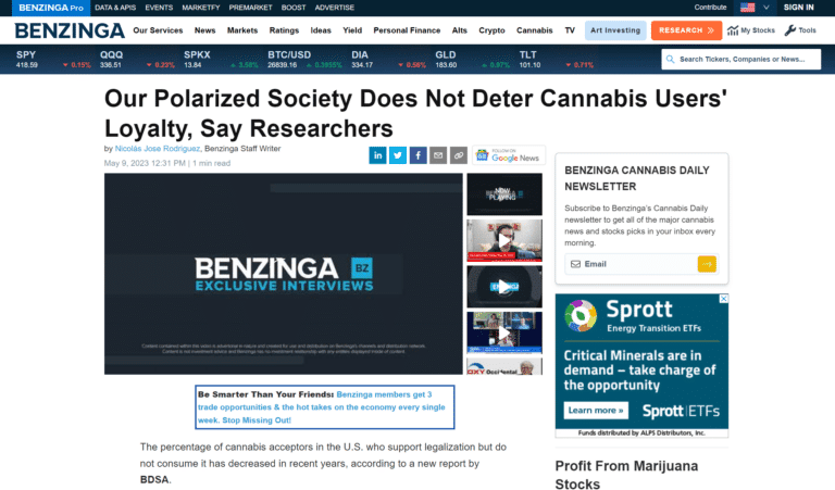 BENZINGA OUR POLARIZED SOCIETY DOES NOT DETER