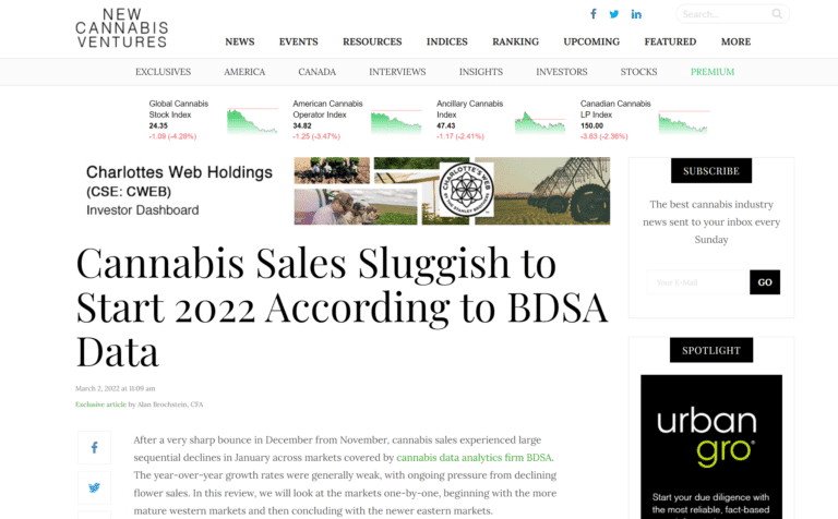 snip new cannabis ventures cannabis sales