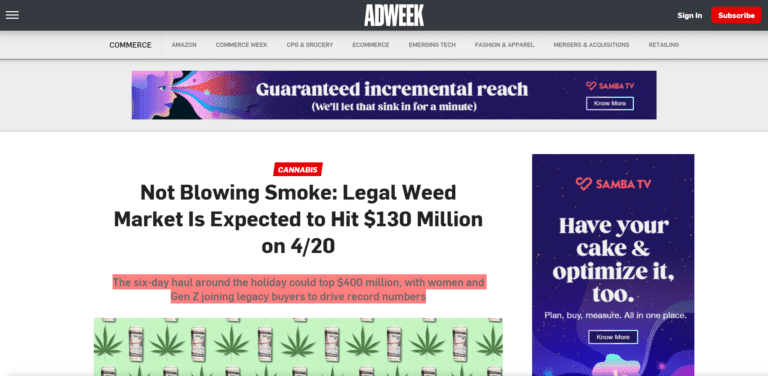 snip adweek not blowing smoke