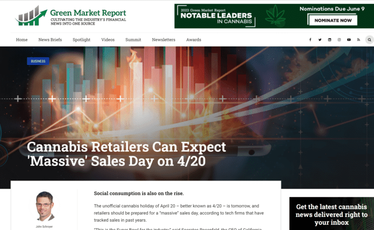 green market report cannabis retailers