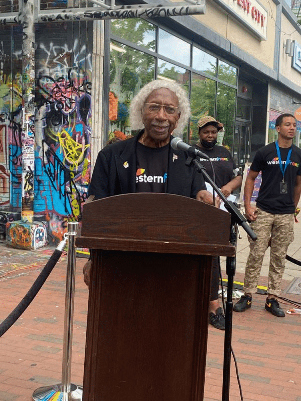 Western Front co-founder and WWII veteran Marvin Gilmore