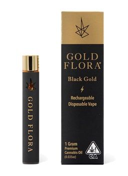 Gold Flora Rechargeable Disposable Vape
